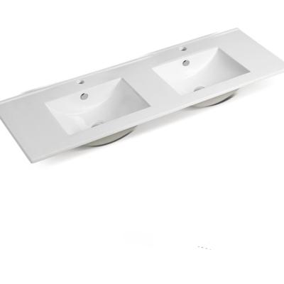 China Rectangle Modern Exterior Wall Hung Wash Basin Bathroom Ultrathin Sink for sale