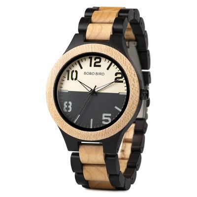 China BOBO BIRD Handmade Wooden Men Watches Non-Specific Luxury Business Wrist Watch With Maple Wood Band Dropshipping for sale