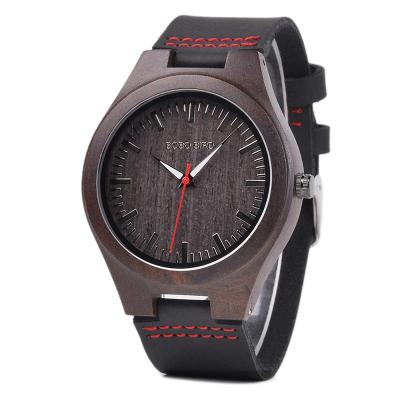 China Non-specific custom made your own LOGO Brand BOBO BIRD casual style mens leather wristwatches for men for sale