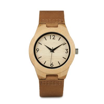 China Top Gift Non-Specific Natural BOBO BIRD Custom Watches Women Wooden Bamboo Wooden Hour Clock for sale