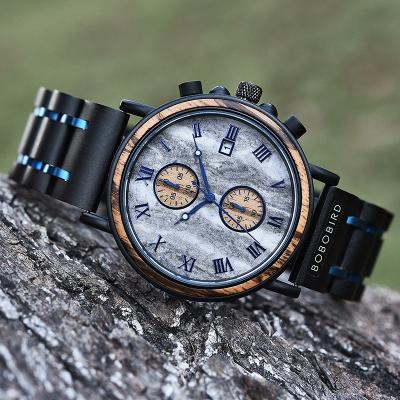 China Wholesale BOBO BIRD Date Luxury Mens Fashion Automatic Watches Wristwatch Mens Chronograph Quartz Watches for sale