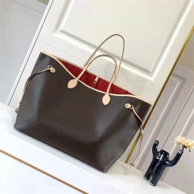 China Other Hight Quality Fashion Designer Neverful Purse Women Shopping Bags Luxury Brand Monogrom Shoulder Handbag Canvas Full Leather for sale