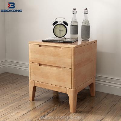 China Modern Solid Wood Solid Wood Night Stand Bedroom Bed Side Table for sale