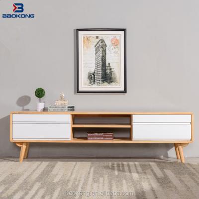 China New Design Popular Simple White Color TV Stand Modern Living Room TV Cabinet for sale