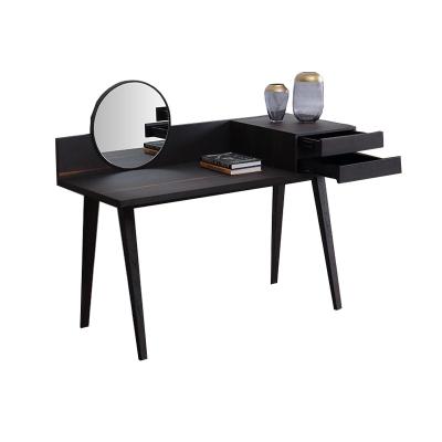 China 2020 Hot Sale Italian Minimalism Style Modern Design Dressing Desk (Height) Adjustable With Mirror Solid Wood Dressing Table for sale