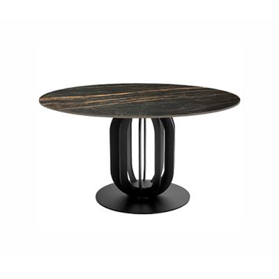 China Latest Modern Design Adjustable Slate Top (Other) Round Dining Table For Home Furniture for sale