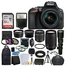 China Cheap Nikon D5600 DSLR Camera w/ 18-55mm VR + 70-300mm VR + 500mm +32GB for sale