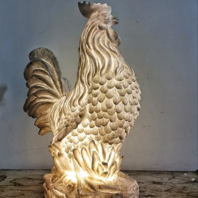 China Art Decor XUBANG Outdoor Realistic Rooster Sculpture Life Size Animal Garden Decorations for sale