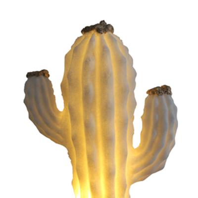 China Art Decor XUBANG Decorative Garden Sandstone LED Cactus Night Lights For Outdoor Use for sale