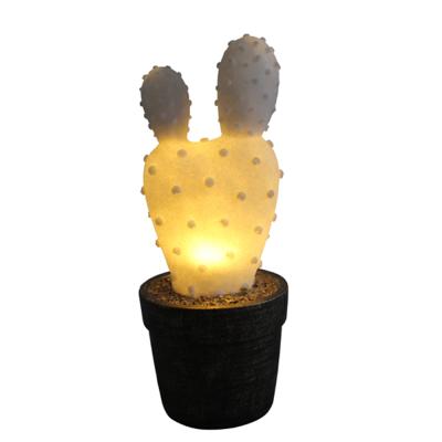 China Art Decor XUBANG China Cactus Family Lighting Decorative Garden Plant Lamps for sale