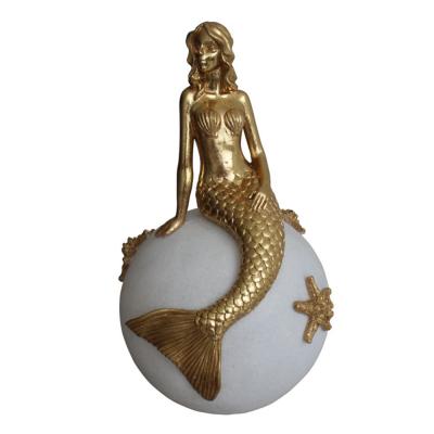 China Hot Sale Art Decor XUBANG Mermaid Sandstone Lamp Home Decoration Desk Lamp for sale