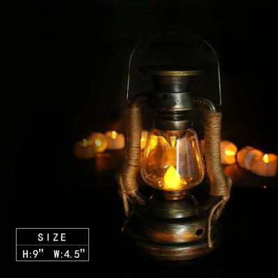 China XUBANG Modern Wholesale Vintage Solar Lantern Hanging Decorative Solar Battery Kerosene Lamp Candle Lanterns for sale