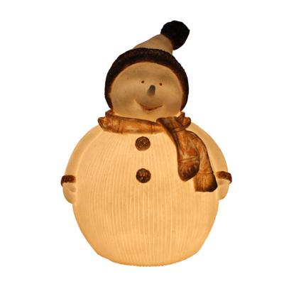 China Art Decor XUBANG 2021Decorative Christmas Snowman Indoor Outdoor Ribbed Light For Home for sale