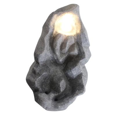 China XUBANG new modern style rock waterfall water fountain with led for home and garden decorations for sale