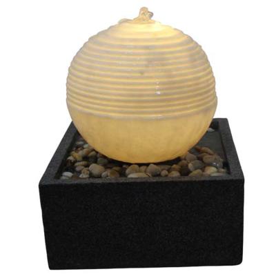 China Art Decor XUBANG Modern Home Marble Ball Decoration Outdoor Garden Water Fountain for sale