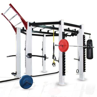 China Commercial Multi Functional Cross Functional Cross Functional Fitness Equipment Goal Gym Use Frame Fitness Training Rig for sale