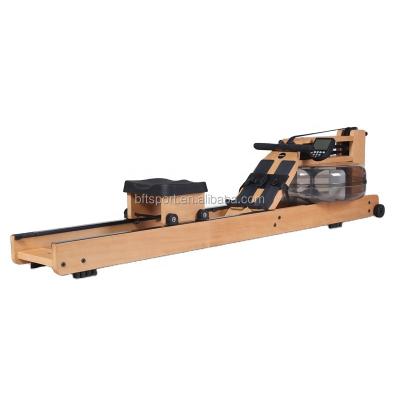 China Universal Hot Cardio Exercise Rowing Wooden Water Rower Machine For Sale for sale