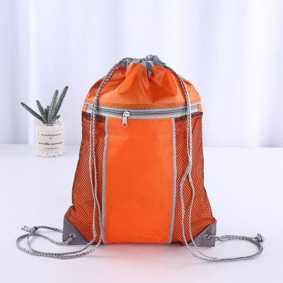 China Environmental protection sublimation sports soccer boot zipper travel walking shoes bag backpack drawstring bag suction string bag for sale