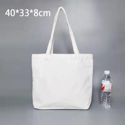 China Tote Wholesale Cheap Custom Logo Large Capacity Environmental Protection Printing Canvas Cotton Shopping Bag for sale