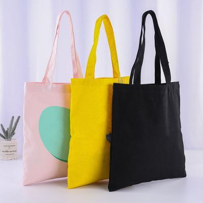 China Recyclable Organic Cotton Bag Custom 100% Cotton Tote Bag Cotton Shopping Bags With Logos for sale