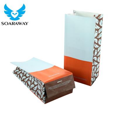 China New Customization Recyclable Envelope Design Accepted Paper Packaging Bags With Valve For Coffee Bean And Food for sale