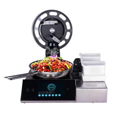 China Restaurant Megcook Pot Fried Rice Cooking Stir Fry Machine Commercial Electric Automatic Nonstick Wok for sale