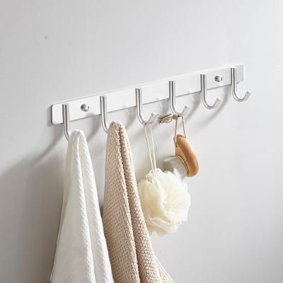 China Casual Custom Design Practical Various Hooks Bathroom Towel Robe Hanger Wall Mount Hook for sale