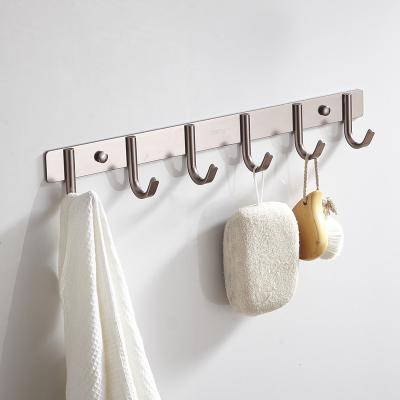 China Casual Fine Quality Simple Bathroom Sundries Towel Coat Robe Aluminum Modern Wall Mounted Hook for sale