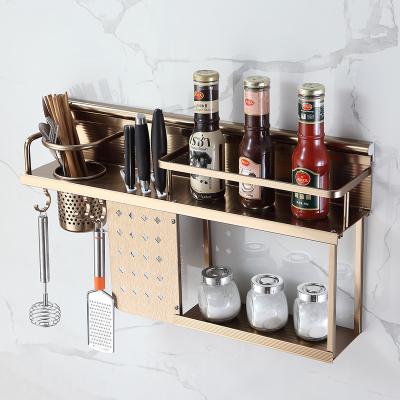 China Wholesale Custom Modern Kitchen Practical Wall Mounted Multifunctional Towel Spice Finishing Drying Rack In Kitchen Wall Rack for sale