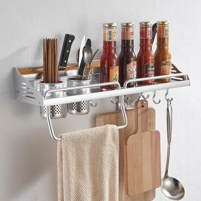 China Cody Customized Modern Multifunctional Kitchen Knife Storage Wall Mounted Single Layer Rack 400/500/600*150*200mm in Kitchen Wall Rack for sale