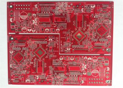 China 4 Raad UL van PCB van laagpcb FR4 MultiLayer merkte ROOD Soldeerselmasker voor Machtsleverancier Te koop