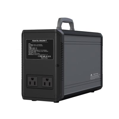 China Type C 1000 watt new 1kw portable power station inverter power station full set 1000w for camping for sale