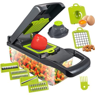 China Amazon Viable Success 12 in 1 Mandoline Slicer Multifunctional Manual Vegetable Cutter Fruit Cutter Kitchen Vegetable Tools for sale