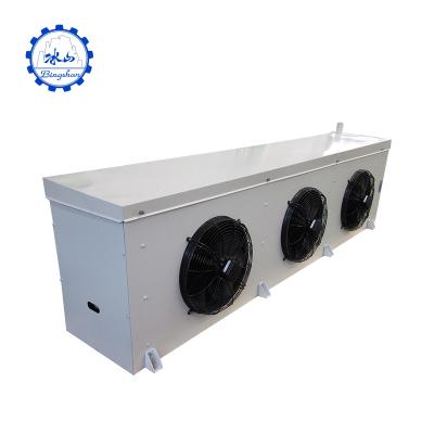 China Hotels Slaughterhouses Stainless Steel Tube Defrost Al Fin Two Fans Air Cooler for sale