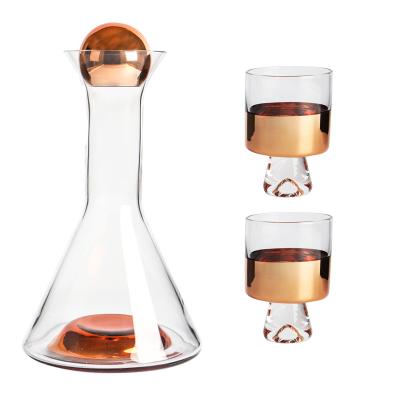 China Eco-Friendly Amazon Liquor Whiskey Decanter Set With Hot Sale 850ml 28oz Glass Clear Glasses for sale