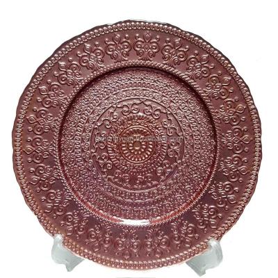 China New Stocked Rose Gold Party Wedding Show Dishes for sale