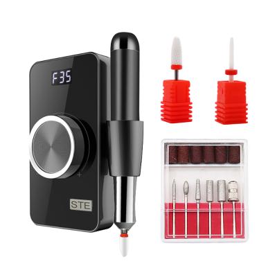 China Alloy Pen Nail Drill Machine Black Crystal Panel+Black Crystal Panel Plus Alloy Pen Connect USB Drill Machine Nails for sale