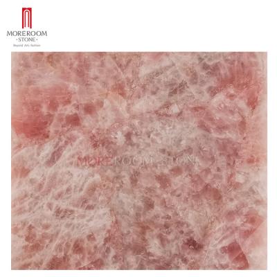 China Semi Precious Gemstone Stone Natural Most Expensive Marble Rose Quartz Crystal Stone Slab for sale