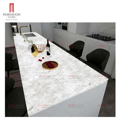 China White Crystal Quartz Granite Villa Kitchen Countertops Semi Precious Stone Vanity Tops And Table Tops for sale