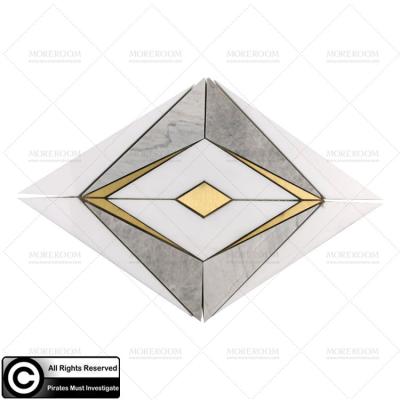 China Commercial Chinese Handmade Marble Mosaic Tile For Backsplash for sale