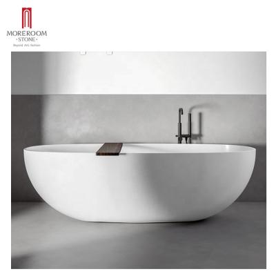 China Rexa Design Modern Solid Acrylic Resin Bathtub Outdoor Bathroom for sale