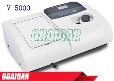 China Single Beam UV Vis Spectrophotometer V - 5000 Wavelength Range for sale