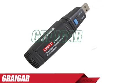 China Expediente de la humedad de la temperatura del equipo de prueba ambiental de Digitaces Datalogger del almacenamiento de datos USB en venta