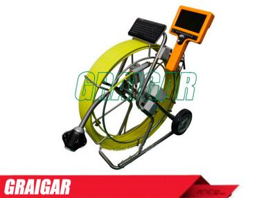 China Handheld Monitor Push Line Sewer Camera Pipe Inspection Equipment Kits 100mm - 400mm Dia for sale