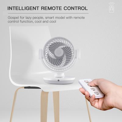 China 10000mAh Battery Large Capacity Fan 3 Speeds Portable Rotary Small Home Rechargeable Fan Fan for sale