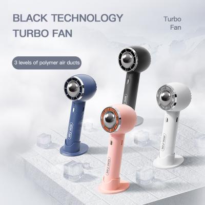 China Small Small Size Strong Wind Easy To Carry Rechargeable Portable Fan 18650 Battery Holder 1200mAh Wireless Fan for sale