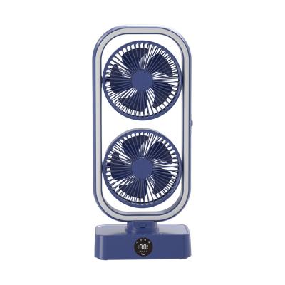 China Double Headed Household Fans Double Headed Household Fans 10000 mAh High Speed ​​Tabletop Fans With Remote Control for sale