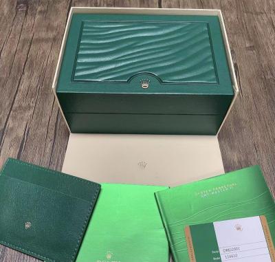 China Classic Elegant Vintage Luxury Ready To Ship World Famous Branded Luxury Green Leather Watch Box for sale