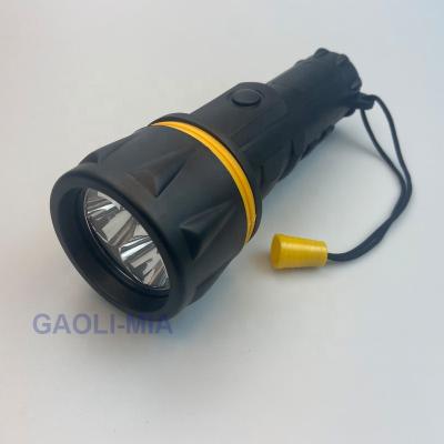 China Wholesale 1 BATTERY RUBBER BULB 2D factory emergency 3LED flashlight plastic torch for outdoor camping for sale