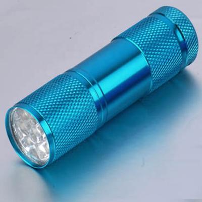 China Factory Wholesales Emergency 9 LED Flashlight Aluminum Mini COB Battery Operated Flashlight A.C.A. Promotional Kids Flashlight for sale